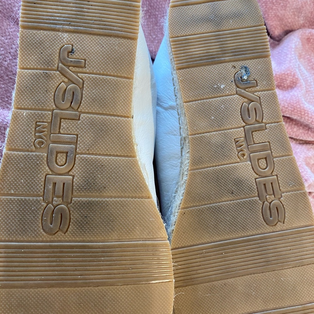 JSlides Ryan white leather espadrille sneakers 10 - Picture 7 of 7
